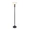 Lalia Home 6ft. Torchiere Floor Lamp with Marbleized Shade